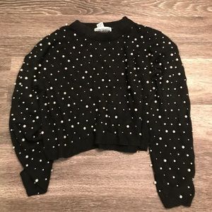 Nasty gal pearls sweater S